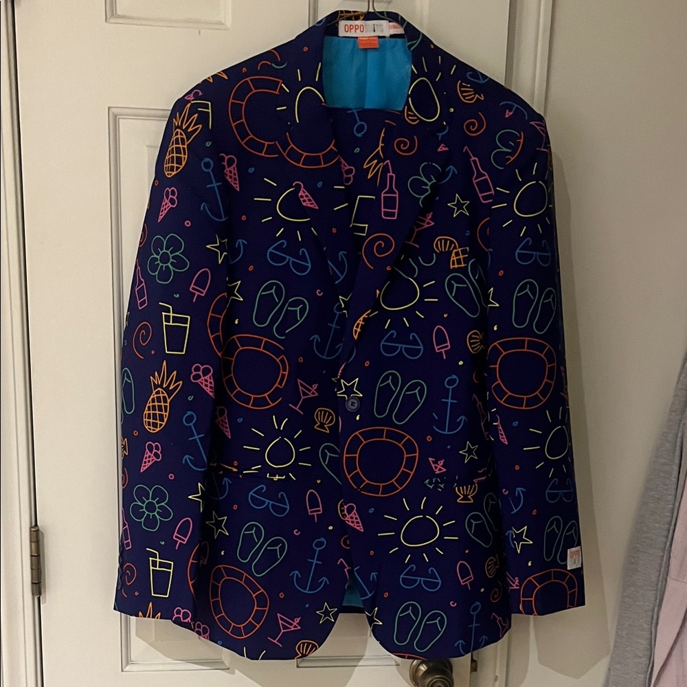 OppoSuits Men's Vibrant Nautical Blazer